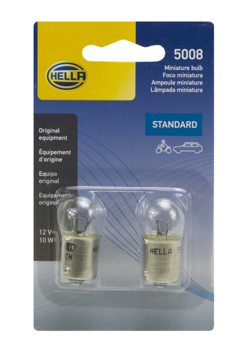 Hella — Hella Bulb 5008 12V 10W Ba15S B6 (2)
5008TB Incan Bulb - view 4
