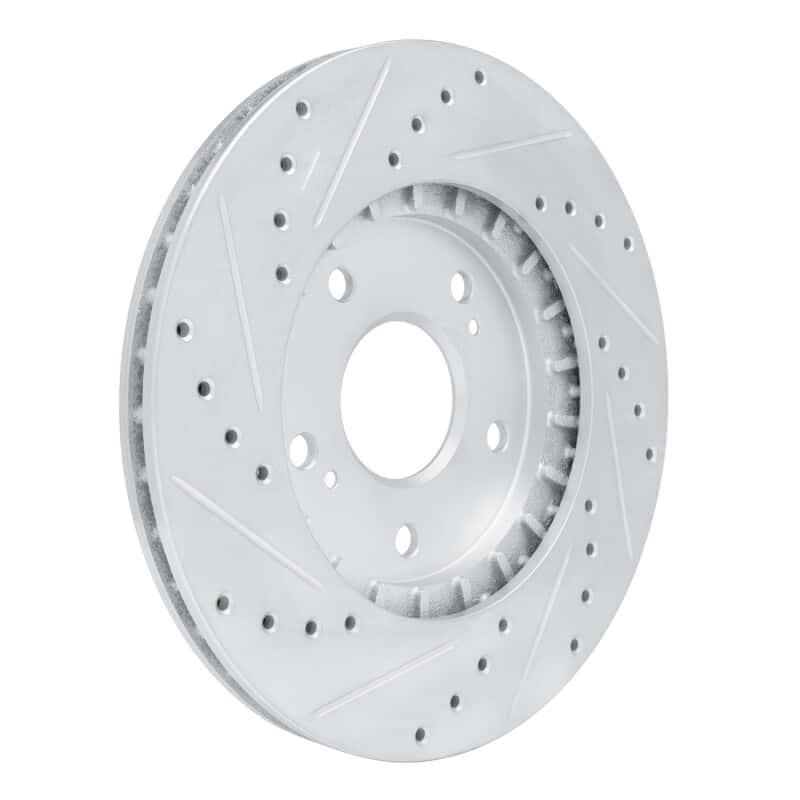 R1 Concepts — R1 91-96 Acura NSX Rear Right Drilled & Slotted Silver Brake Rotor
R1 Brake Rotor Drill - view 4