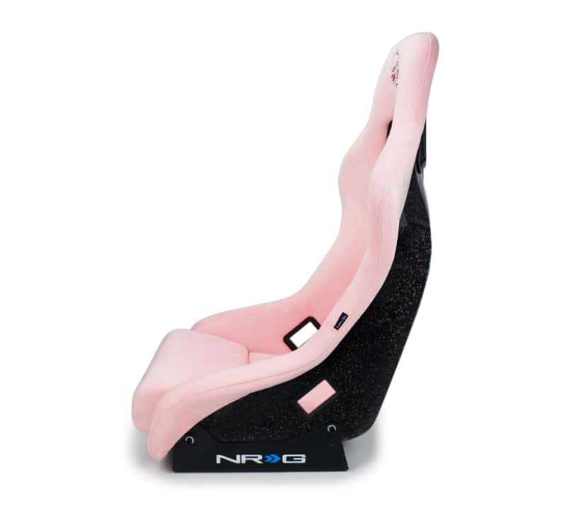 NRG — NRG FRP Bucket Seat Prisma Edition w/ Pearlized Back and Pink Alcantara (Medium) - view 7