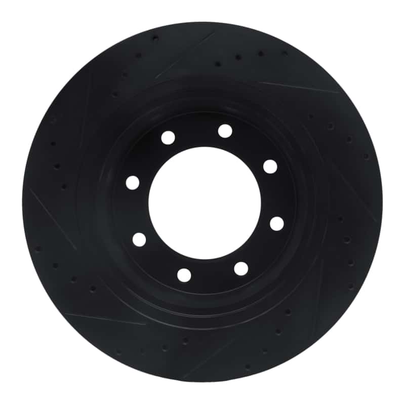 R1 Concepts — R1 12-21 Nissan NV1500 Front Right Drilled & Slotted Black Brake Rotor
R1 Brake Rotor Drill - view 5