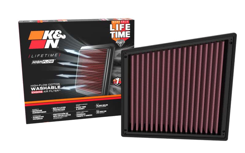 K&N Engineering — K&N 2017 Chevrolet Silverado 2500HD V8-6.6L DSL Replacement Drop In Air Filter
Replacement Air Filt
Air Filter - view 6