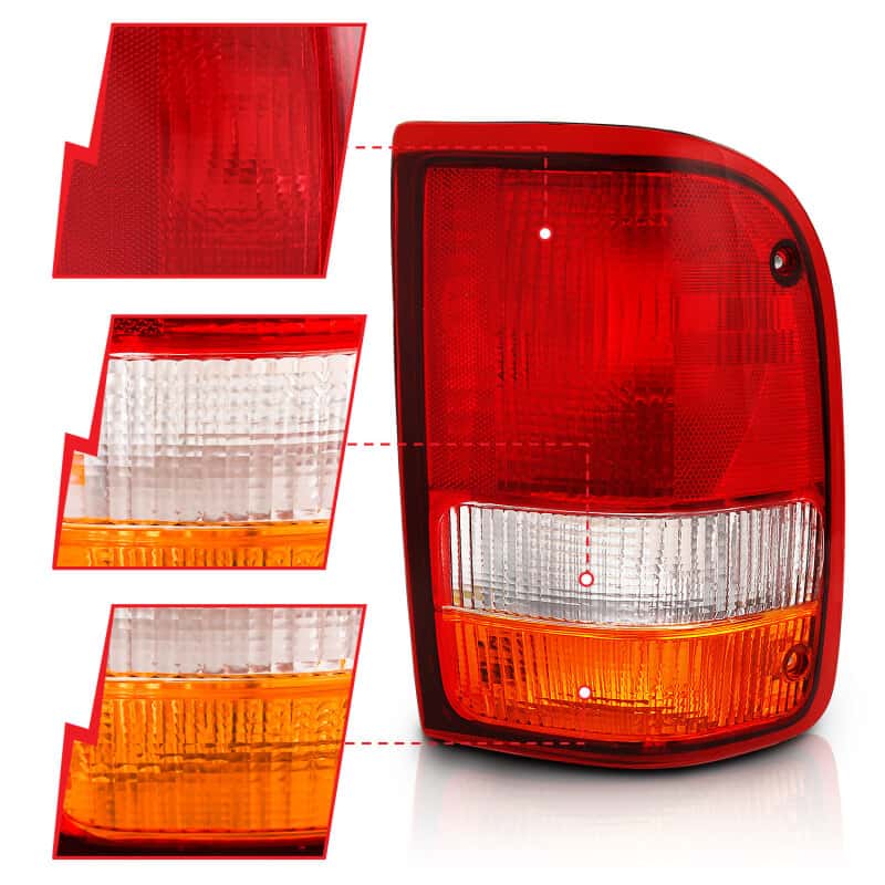 ANZO — ANZO 1993-1997 Ford Ranger Tail Light Red/Clear (OE)
Tail Light Set - view 8