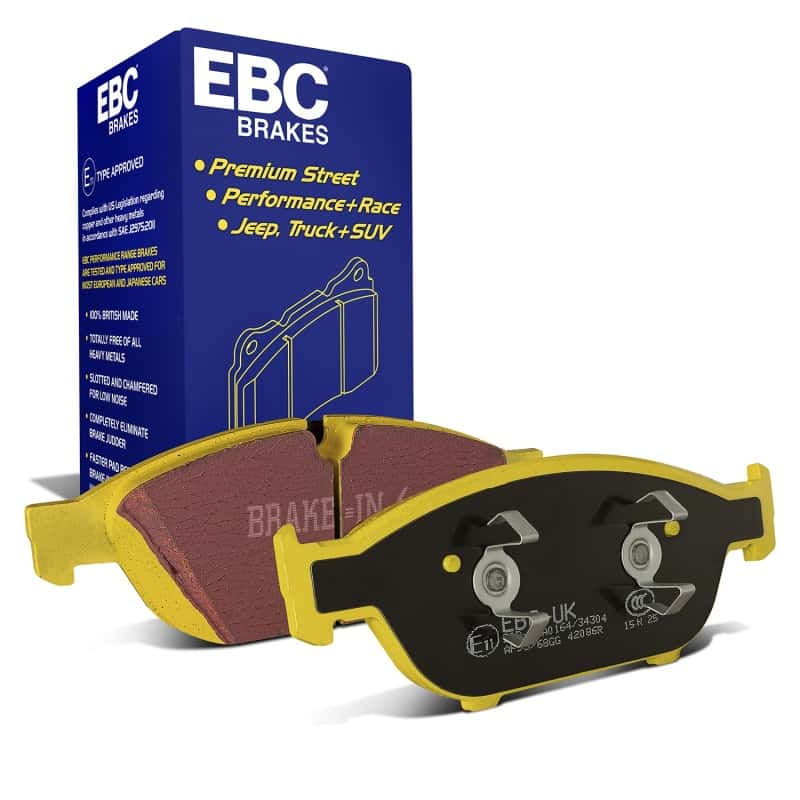 EBC — EBC 12+ Audi A6 Quattro 3.0 Supercharged Yellowstuff Front Brake Pads
Disc Brake Pad - view 2