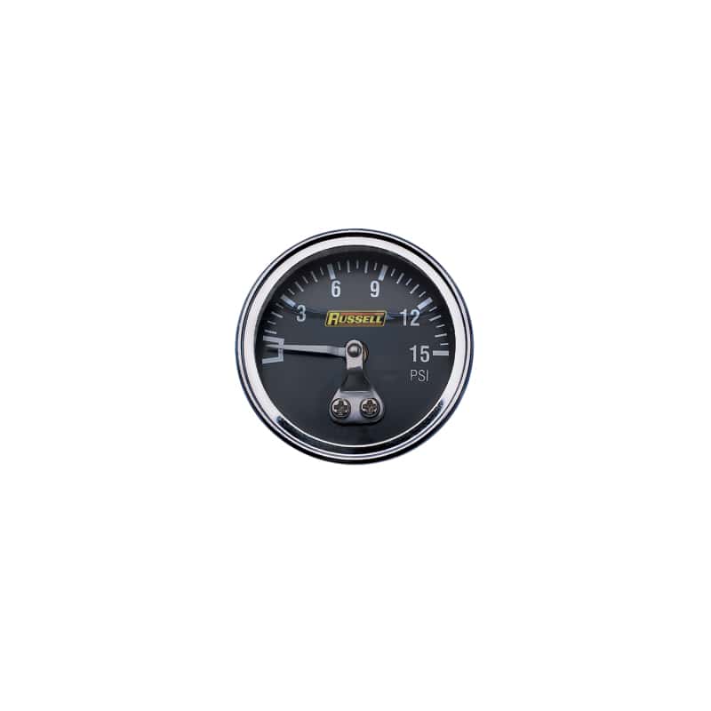 Russell — Russell Performance 15 psi fuel pressure gauge (Liquid-filled) - view 2