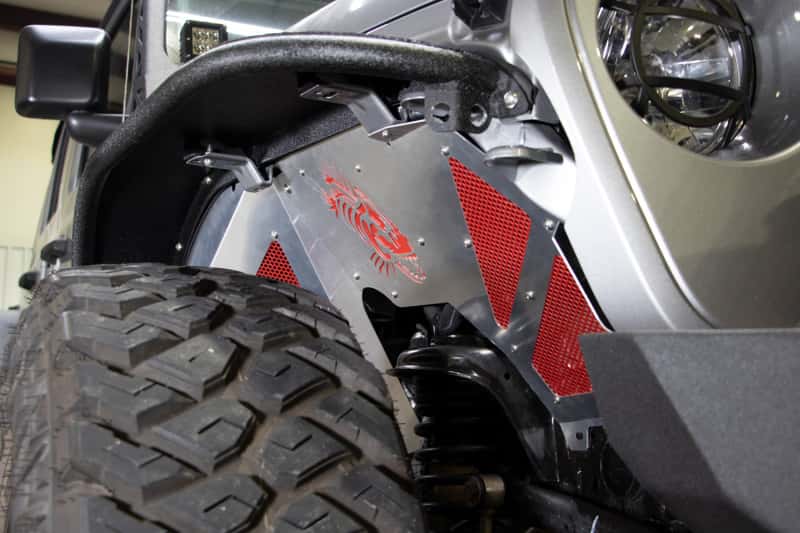 Fishbone Offroad — Fishbone Offroad 2018+ Jeep Wrangler JL Front Pair Aluminum Raw Inner Fenders - view 8