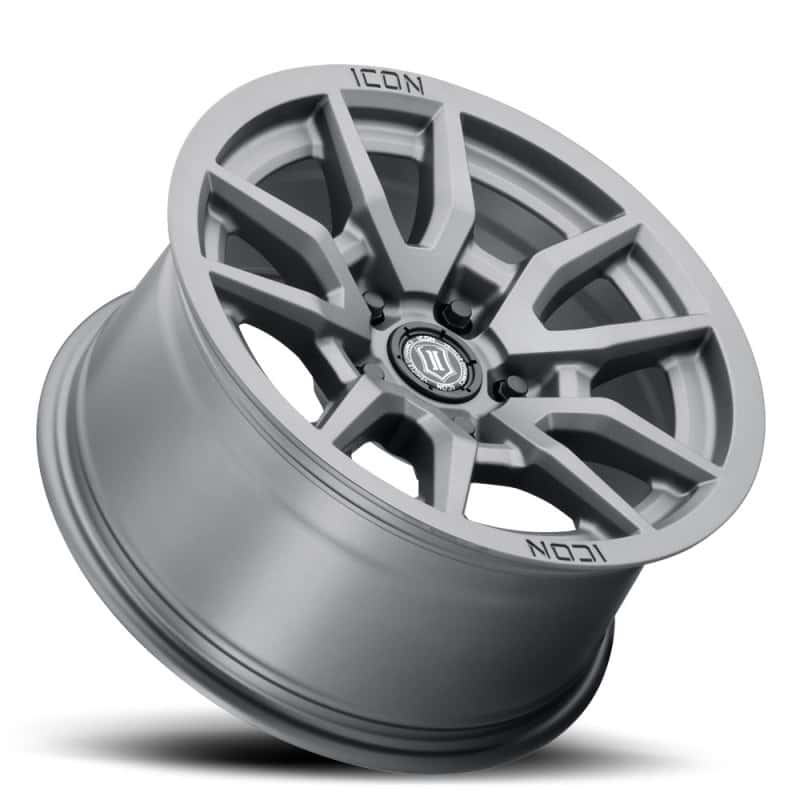 ICON — ICON Vector 5 17x8.5 5x150 25mm Offset 5.75in BS 110.1mm Bore Titanium Wheel
VECTOR 5 WHEEL - view 3