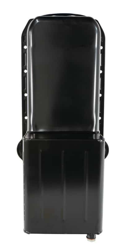 Moroso — Moroso Pre-80 Chevrolet Small Block (w/Driver Side Dipstick) Wet Sump 7qt 9.5in Steel Oil Pan - Blk - view 4
