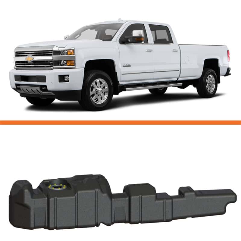 Titan Fuel Tanks — Titan Fuel Tanks 11-16 GM 2500/3500 Duramax Crew/Ext. Cab Long Bed 60 Gallon XXL Mid-Ship Fuel Tank
Fuel Tank - view 6