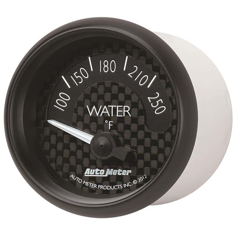 AutoMeter — Autometer GT Series 52mm Short Sweep Electronic 100-250 Deg F Water Temperature
2-1/16" WATER TEMP, - view 3