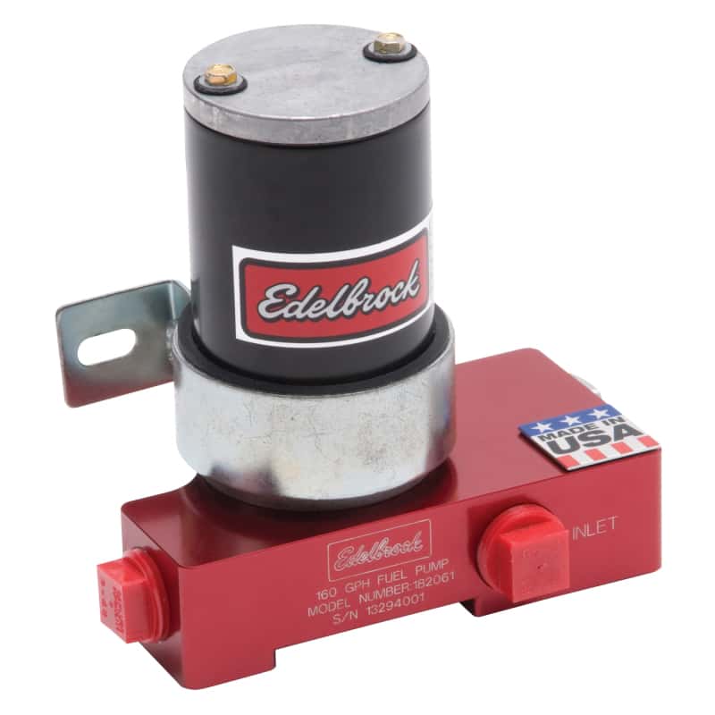 Edelbrock — Edelbrock Fuel Pump Electric Quiet-Flo Carbureted 160GPH 1/2In In 1/2In Out 160 GPH Red
PUMPS - view 2