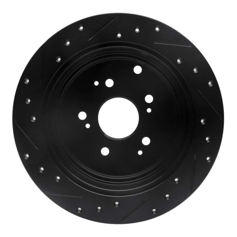 R1 Concepts — R1 01-08 Acura MDX Rear Right Drilled & Slotted Black Brake Rotor
R1 Brake Rotor Drill - view 5