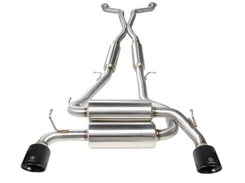 aFe — aFe Takeda 2-1/2 in 304 SS Cat-Back Exhaust System Infiniti G37 08-13/Q60 14-15 V6-3.7 w/ Black Tips
Cat-Back Exhaust - view 2