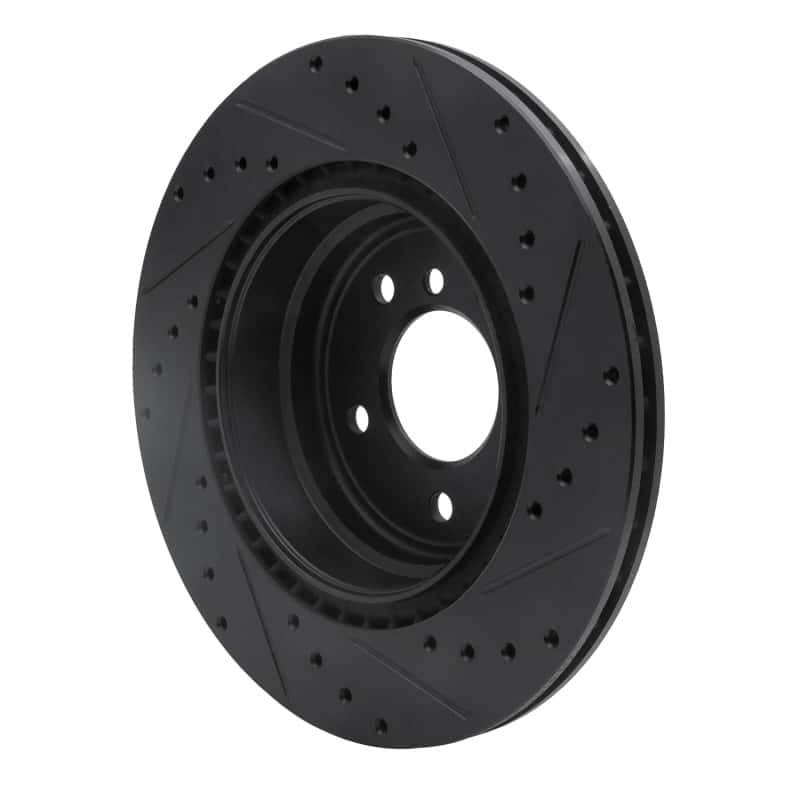 R1 Concepts — R1 06-15 BMW 335XI Rear Left Drilled & Slotted Black Brake Rotor
R1 Brake Rotor Drill - view 4