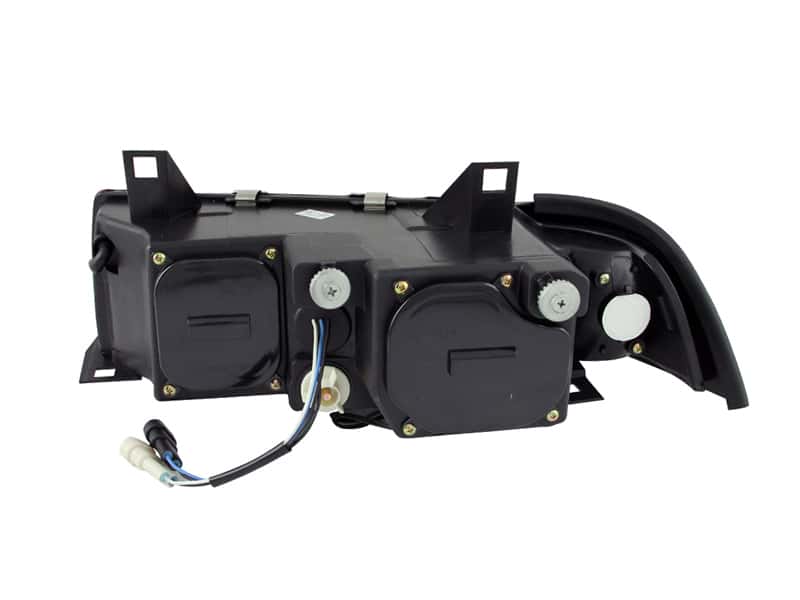 ANZO — ANZO 1992-1998 BMW 3 Series E36 Projector Headlights w/ Halo Black G2 1 pc
Head Light Set
HdLtSet - view 3