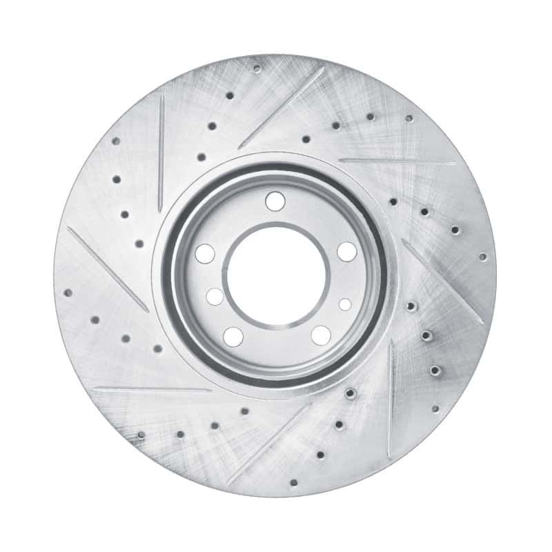 R1 Concepts — R1 00-03 BMW 530I Front Right Drilled & Slotted Silver Brake Rotor
R1 Brake Rotor Drill - view 5