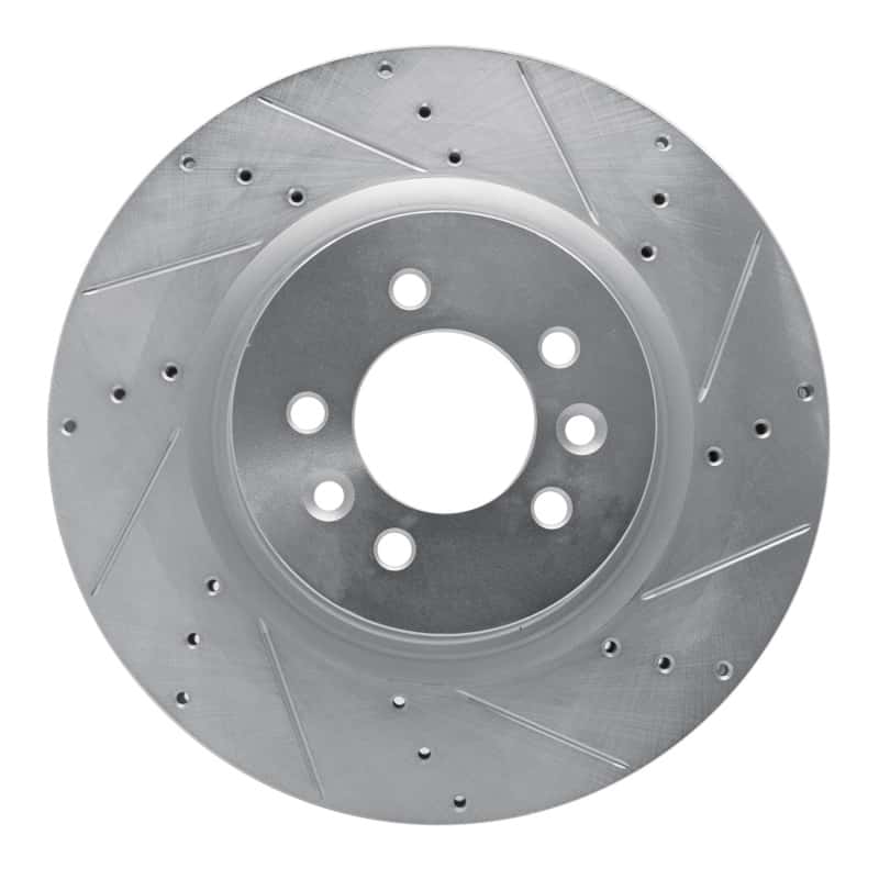 R1 Concepts — R1 06-17 Land Rover Range Rover Front Right Drilled & Slotted Silver Brake Rotor
R1 Brake Rotor Drill - view 1