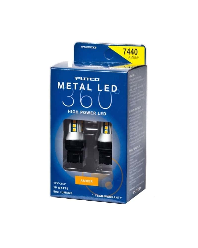 Putco — Putco 7440 - Amber Metal 360 LED
Bulb - view 1