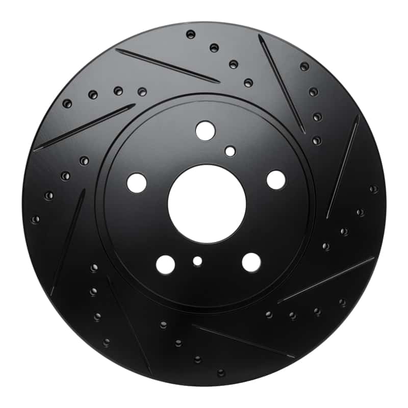 R1 Concepts — R1 86-92 Toyota Supra Front Right Drilled & Slotted Black Brake Rotor
R1 Brake Rotor Drill - view 1