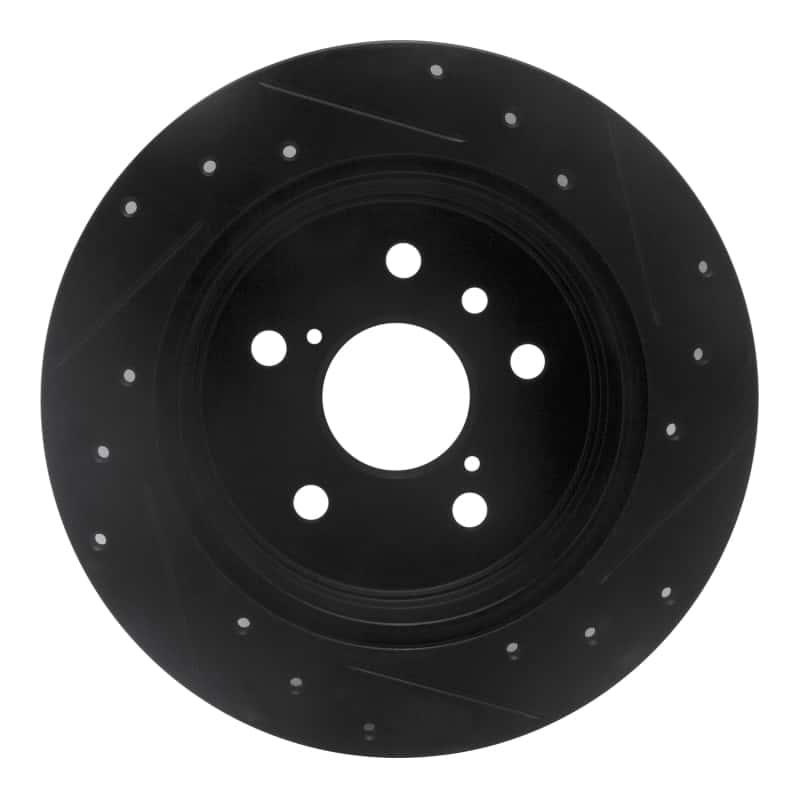 R1 Concepts — R1 18-24 Toyota Camry Rear Left Drilled & Slotted Black Brake Rotor
R1 Brake Rotor Drill - view 5