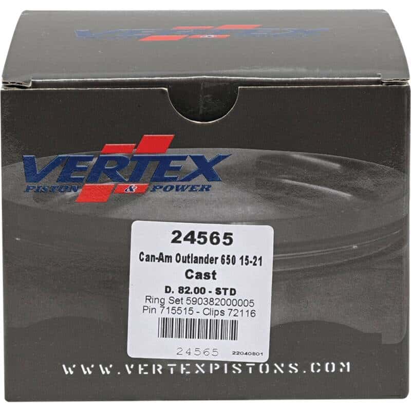 Vertex Pistons — Vertex Piston 04-05 Can-Am Outlander 330 2x4 330cc Cast Replica Piston Kit - view 4