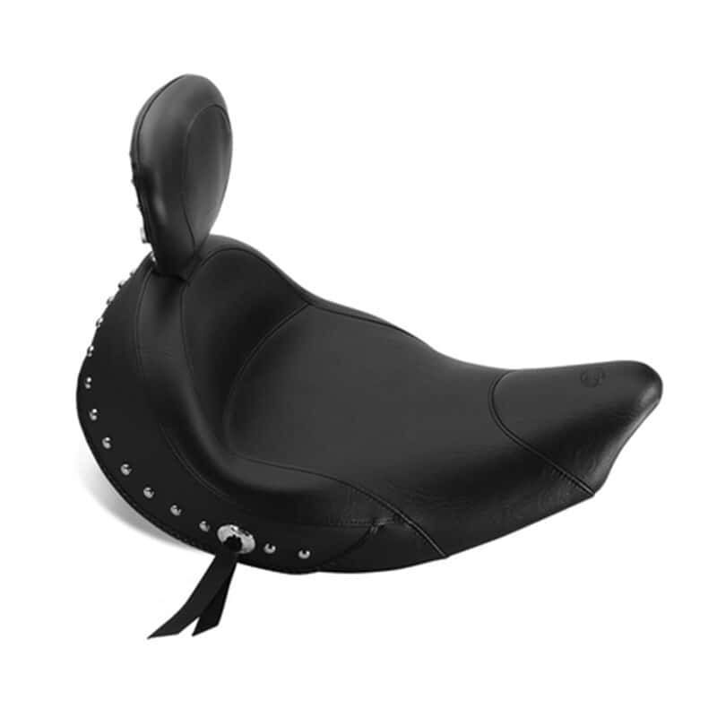 Mustang Motorcycle — Mustang 14-21 Indian Chieftain,Chief Cl,Dark Horse,Spfld,Vint Standard Solo Seat w/Studs - Black - view 1