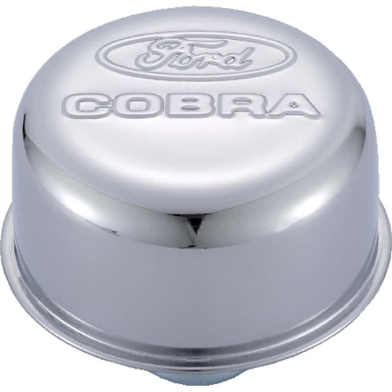Ford Racing — Ford Racing Chrome Breather Cap w/ Ford Cobra Logo
Oil Breather Cap - view 2