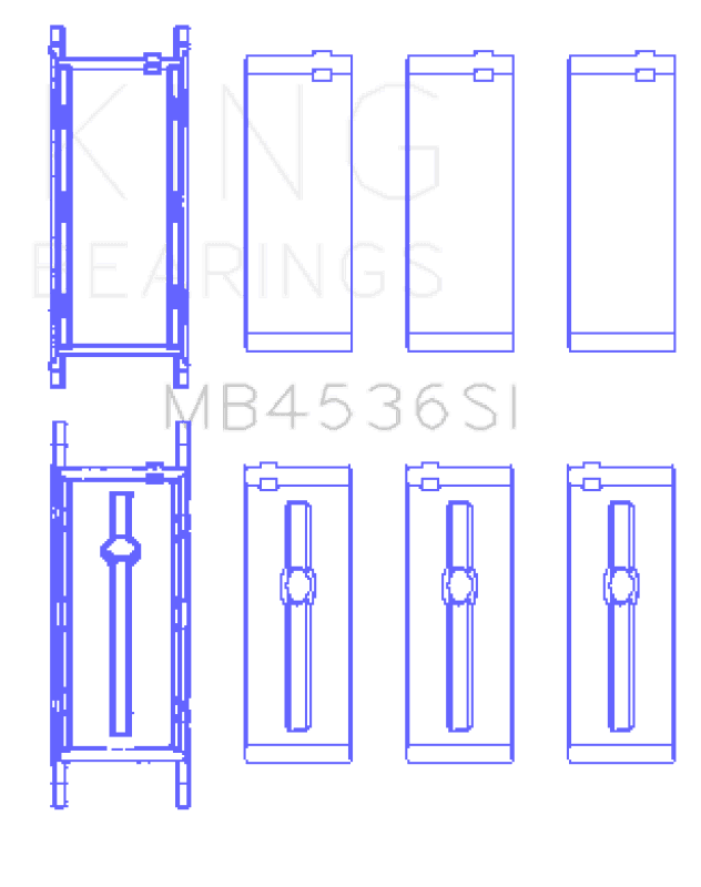 King Engine Bearings — King Engine Bearings Mini Cooper B38A15M0 (Size +0.50mm) Main Bearing Set
Engine Bearing - view 1