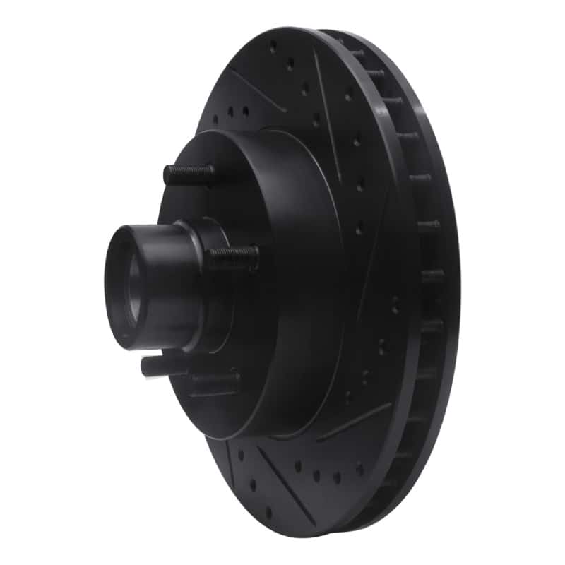 R1 Concepts — R1 69-96 Buick Estate Wagon Front Right Drilled & Slotted Black Brake Rotor
R1 Brake Rotor Drill - view 2