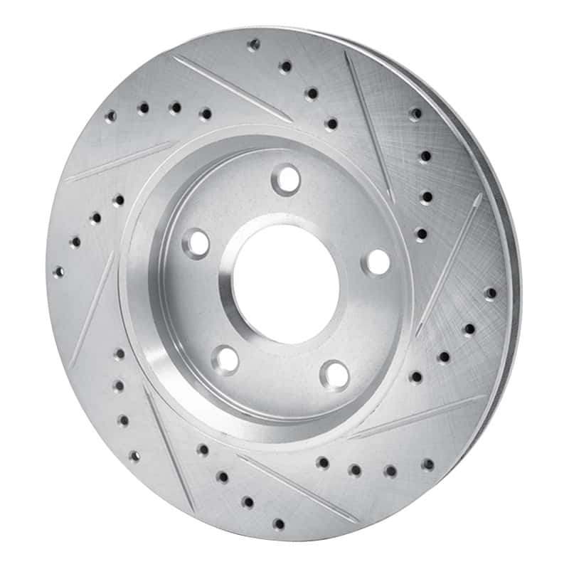 R1 Concepts — R1 08-16 Chrysler Town & Country Front Left Drilled & Slotted Silver Brake Rotor
R1 Brake Rotor Drill - view 4