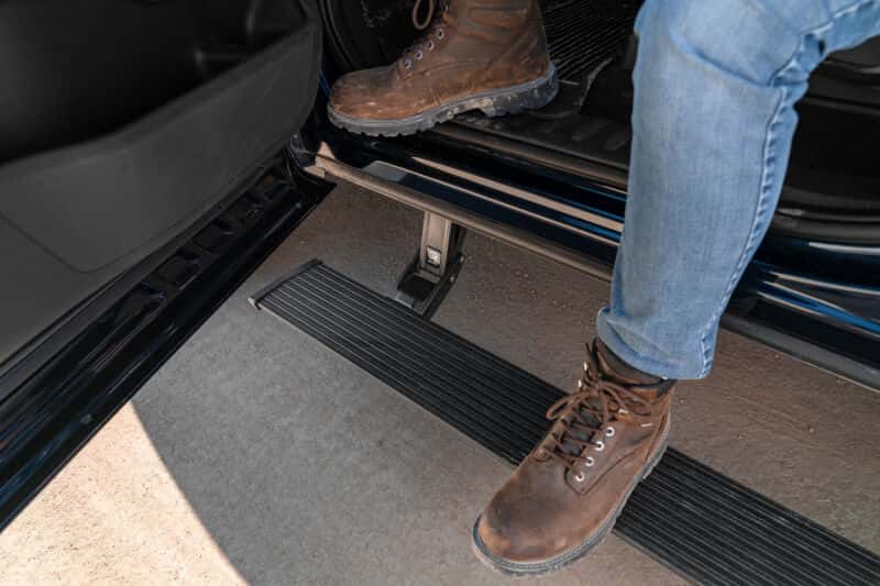 AMP Research — AMP Research 2020 Ford F150 /250/350/450 PowerStep Running Boards Plug N Play - Black
Power Running Board
POWERSTEP - view 5