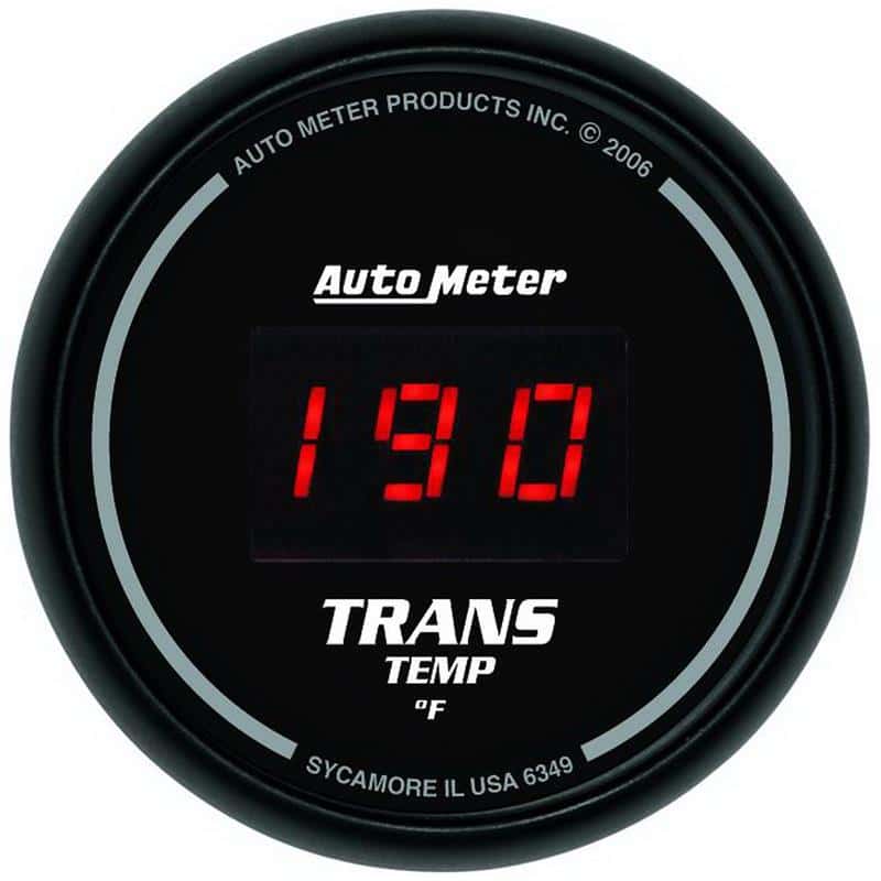 AutoMeter — Autometer Z Series 52mm Black Digital 0-300 Deg F Transmission Temperature Gauge
2-1/16" TRANS TEMP, - view 2