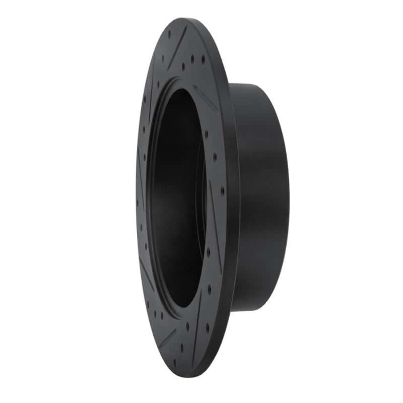 R1 Concepts — R1 08-13 Toyota Highlander Rear Right Drilled & Slotted Black Brake Rotor
R1 Brake Rotor Drill - view 4