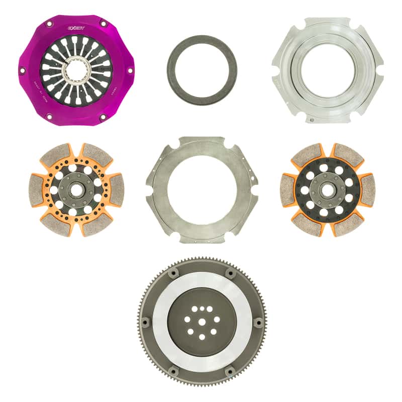 Exedy — Exedy 96-06 Mitsubishi Lancer Evo (Gen 4-7) Hyper Twin Cerametallic Clutch Rigid Disc Pull Type
Hyper Multi Series
Clutch Kit - view 2