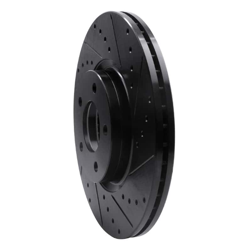 R1 Concepts — R1 07-13 Mazda 3 Front Right Drilled & Slotted Black Brake Rotor
R1 Brake Rotor Drill - view 2