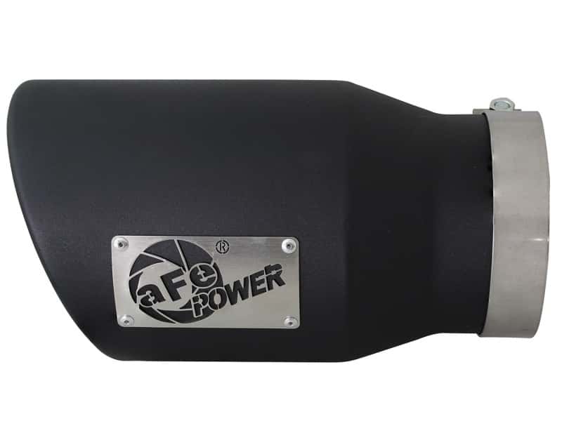 aFe — aFe MACHForce XP 5in 304 Stainless Steel Exhaust Tip 5 In x 7 Out x 12L in Bolt On Right - Black
Exhaust Tip Black - view 2