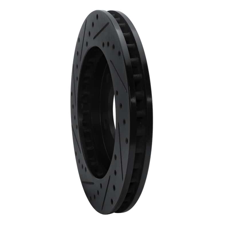 R1 Concepts — R1 97-02 Ford Expedition Front Right Drilled & Slotted Black Brake Rotor
R1 Brake Rotor Drill - view 4
