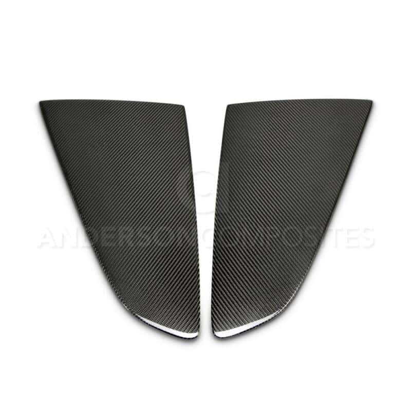 Anderson Composites — Anderson Composites 2015-2017 Ford Mustang Type -F Style Window Louvers - Flat - view 3
