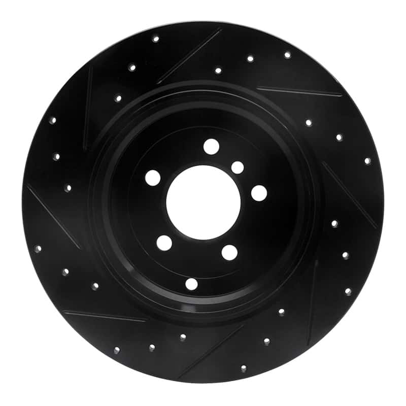 R1 Concepts — R1 03-05 Land Rover Range Rover Rear Right Drilled & Slotted Black Brake Rotor
R1 Brake Rotor Drill - view 5