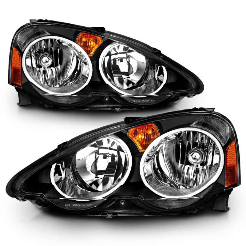 ANZO — ANZO 2002-2004 Acura RSX Crystal Headlights Black
Head Light Set
HdLtSet - view 2