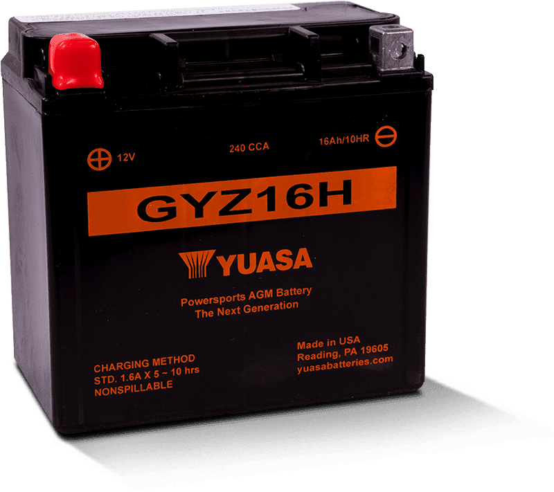Yuasa Battery — Yuasa GYZ16H High Performance Maintenance Free AGM 12-Volt Battery - view 2