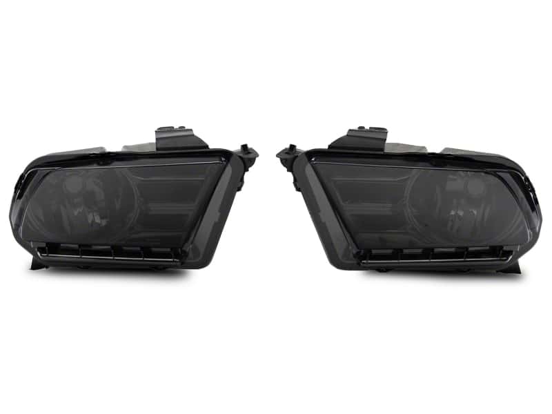 Raxiom — Raxiom 10-12 Ford Mustang Axial Series OEM Style Rep Headlights- Chrome Housing- Smoked Lens
Headlights - view 1