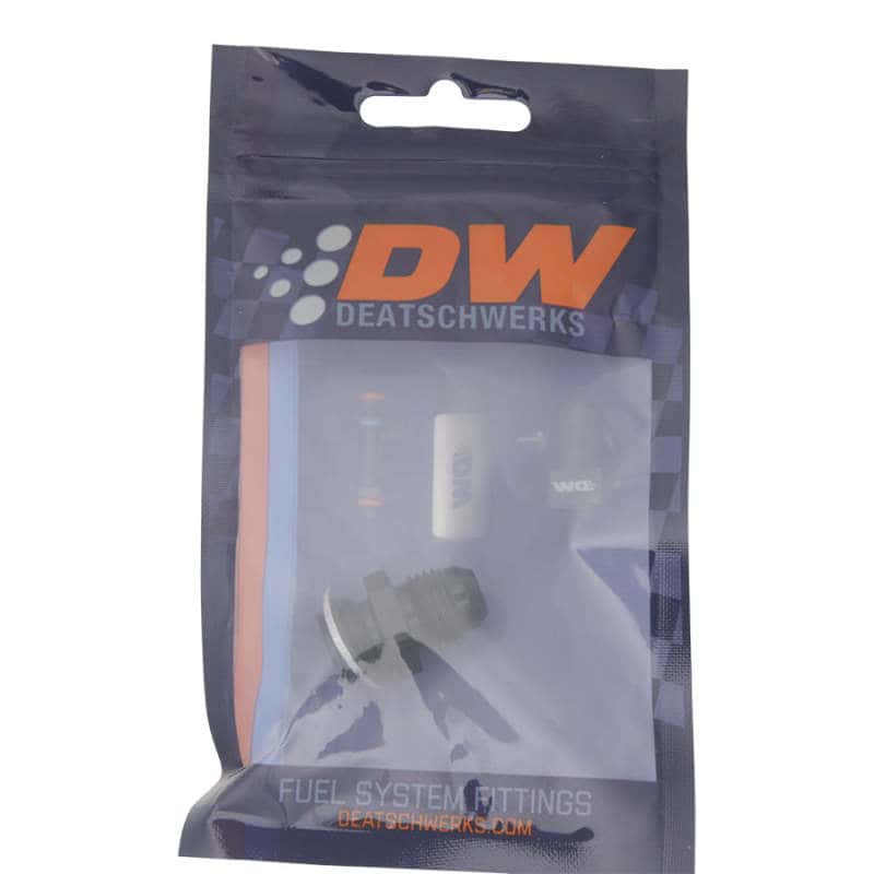 DeatschWerks — DeatschWerks 6AN Male Flare to M14 X 1.5 Male Metric Adapter (Incl Washer) - Anodized Matte Black
Lines & Fittings - view 2