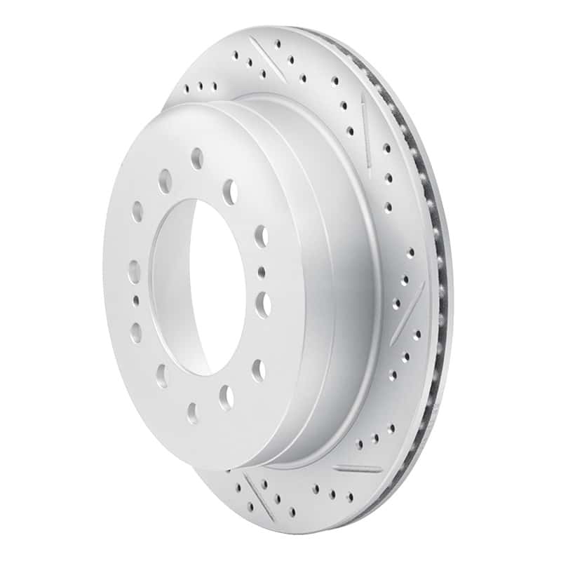 R1 Concepts — R1 01-09 Lexus Gx470 Rear Right Drilled & Slotted Geo-Carbon Rotor - view 2