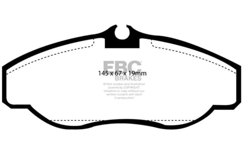 EBC — EBC 99-03 Land Rover Discovery (Series 2) 4.0 Ultimax2 Front Brake Pads
Disc Brake Pad - view 1