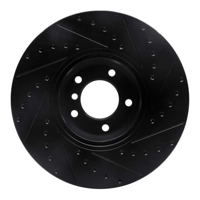 R1 Concepts — R1 95-01 BMW 750IL Front Left Drilled & Slotted Black Brake Rotor
R1 Brake Rotor Drill - view 5