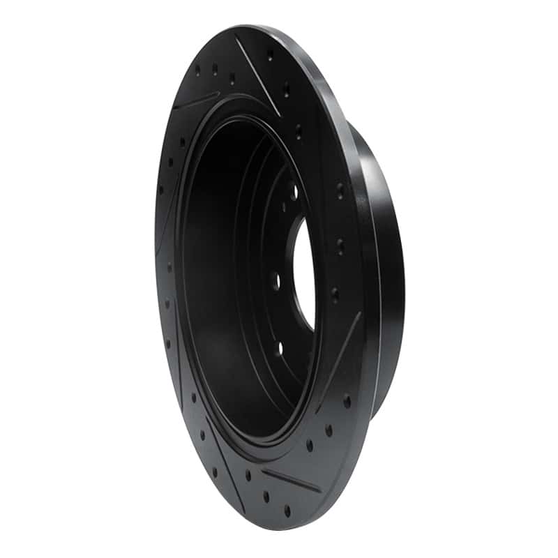 R1 Concepts — R1 16-22 Hyundai Tucson Rear Left Drilled & Slotted Black Brake Rotor
R1 Brake Rotor Drill - view 4