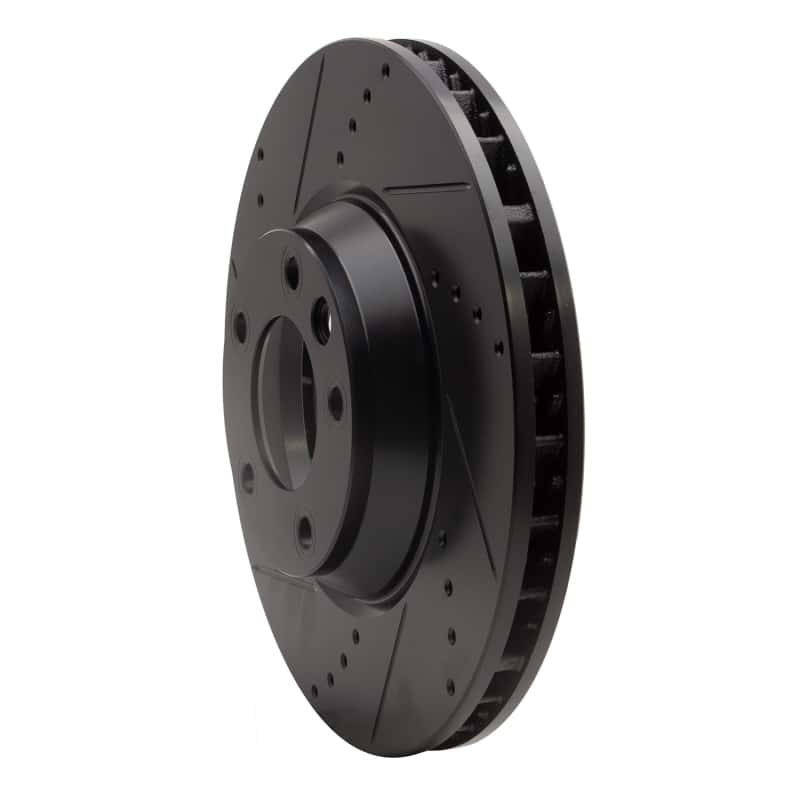 R1 Concepts — R1 03-15 Audi Q7 Right Front Drilled & Slotted Black Brake Rotor
R1 Brake Rotor Drill - view 2