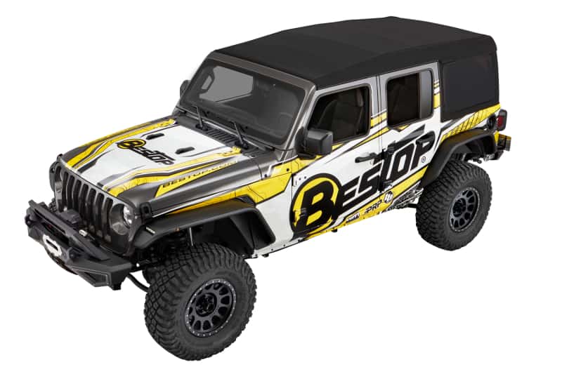 Bestop — Bestop 18-26 Jeep Wrangler JL 4-Door Supertop Ultra (Premium Black Twill)
Supertop Ultra - view 4