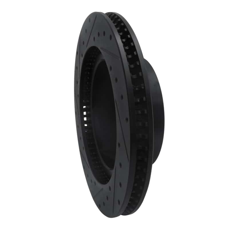 R1 Concepts — R1 08-21 Lexus LX570 Front Right Drilled & Slotted Black Brake Rotor
R1 Brake Rotor Drill - view 4