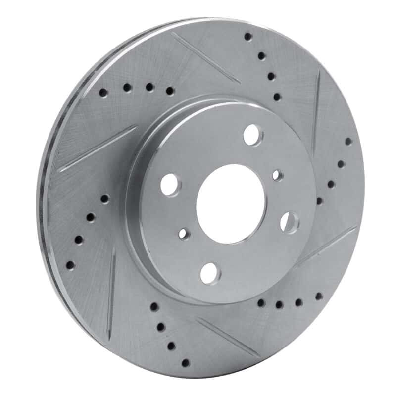 R1 Concepts — R1 04-06 Scion XA Front Right Drilled & Slotted Silver Brake Rotor
R1 Brake Rotor Drill - view 2